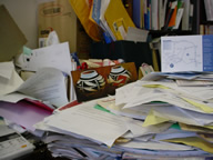 Vic's desk, 2005