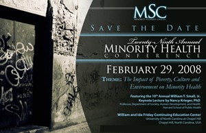 Image of 29th Annual Minority Health Conference save-the-date postcard