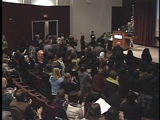 Photo of standing ovation for Robert Fullilove's Lecture
