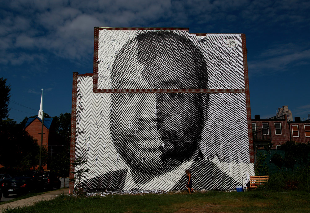 2012 Sten Lex Atlanta wall mural portrait of Bill Jenkins